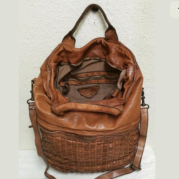 Langellotti Made In Italy woven leather tote bag - Picture 4 of 8